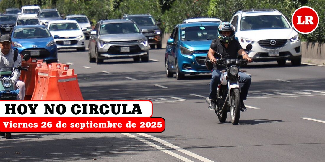 Consulta la aplicación del Hoy No Circula para este viernes 26 de septiembre en la Ciudad de México y su zona conurbada.