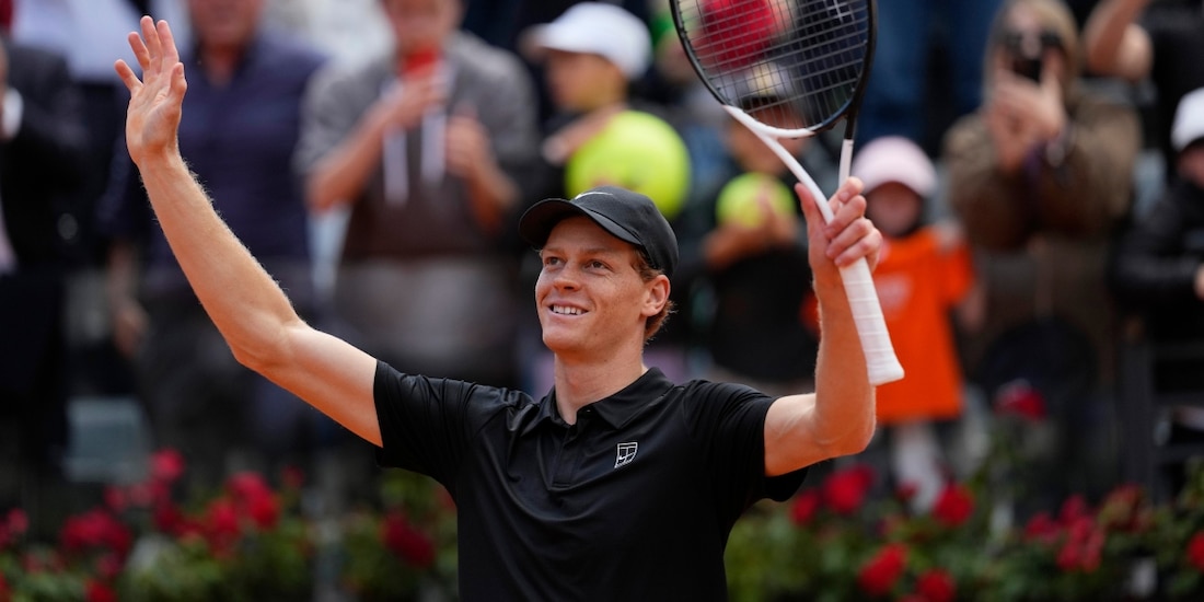 Jannik Sinner vence a Daniil Medvedev en el Abierto de Roma
