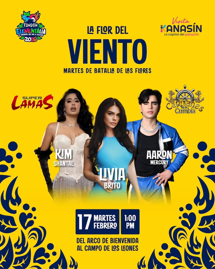 Otros famosos que van a estar en el carnaval Kanasín 2026