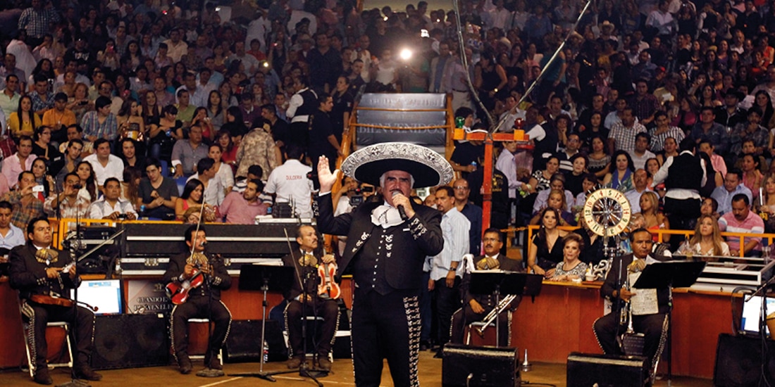 El hijo del pueblo, en un palenque de las Fiestas de Octubre, en 2012.
