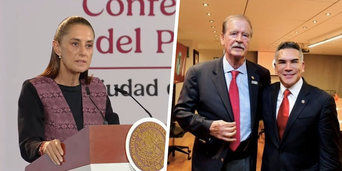 Sheinbaum minimiza reunión entre Vicente Fox y Alejandro Moreno.