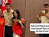 Gerard Piqué eligió a dos fans para obsequiarles entradas para la final del Mundial.