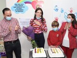 Reiteran Paola Rodríguez y Manolo Jiménez compromiso en la lucha contra el cáncer infantil