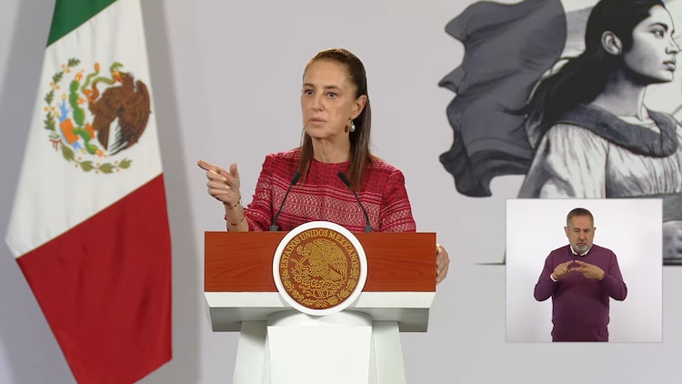 Claudia Sheinbaum, durante la Conferencia del Pueblo.
