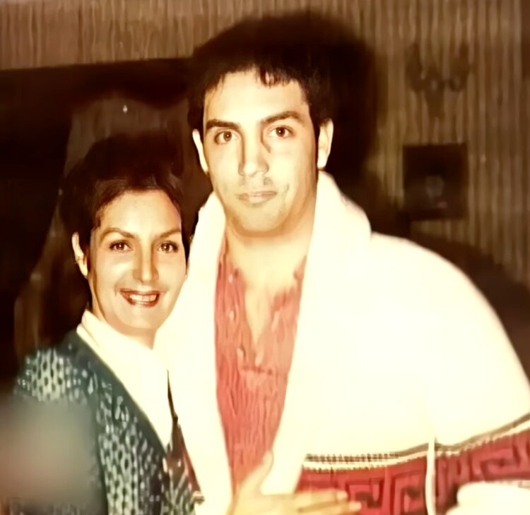 Elsa Aguirre y su hijo Hugo Morado