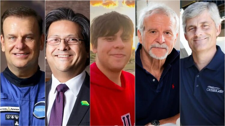 Ellos son los millonarios que viajaban en el Titán, sumergible de la empresa OceanGate.