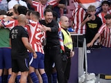 El Atlético de Madrid celebra una de las anotaciones.