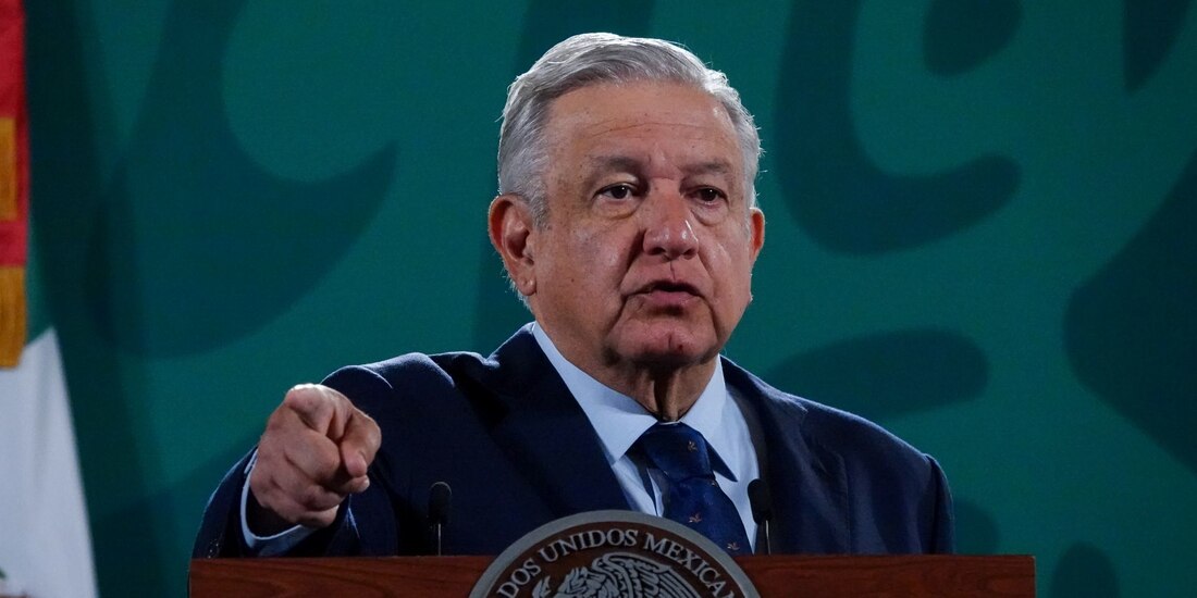 AMLO, Presidente de México, encabeza este viernes 18 de junio, desde Palacio Nacional, la mañanera.