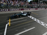 Una acción del Gran Premio de Azerbaiyán de F1