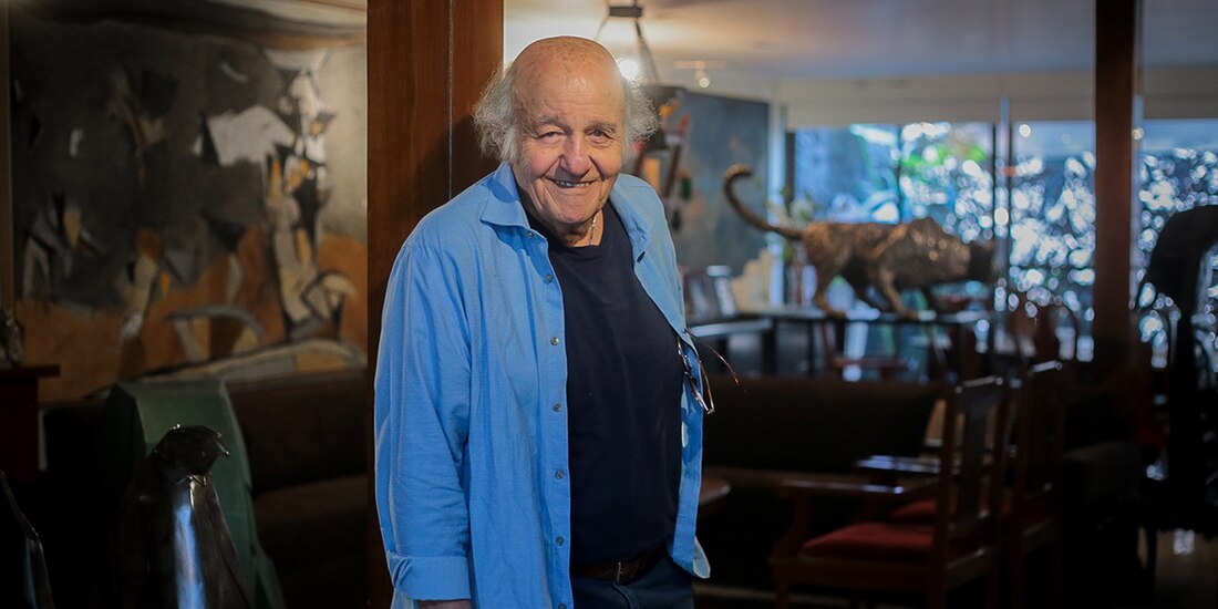 El pintor, Raúl Navarro en una foto para La Razón de México