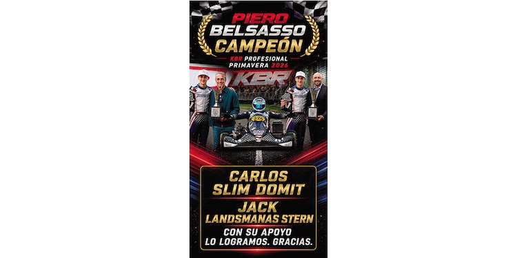 Piero Belsasso agradece el respaldo de Jack Landsmanas Stern y Carlos Slim Domit