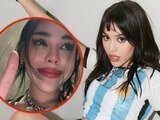 La joven enfrenta una nueva polémica por utilizar la playera de la selección Argentina, un regalo de sus fanáticos en el país.