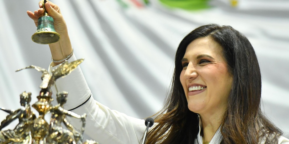 Kenia López Rabadán, actual presidenta de la mesa directiva