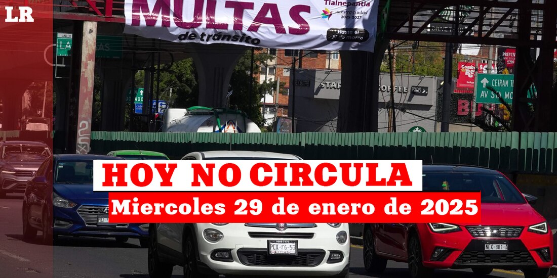 Este 29 de noviembre también aplica el Hoy No Circula en la Ciudad de México y el Estado de México.