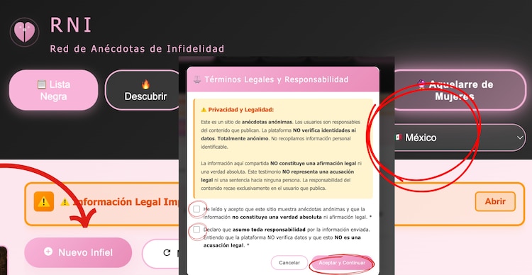 Registro Nacional de Infieles México