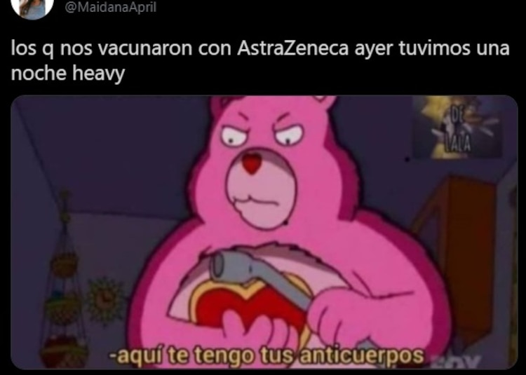 Los efectos de la vacuna AstraZeneca convertidos en memes de risa