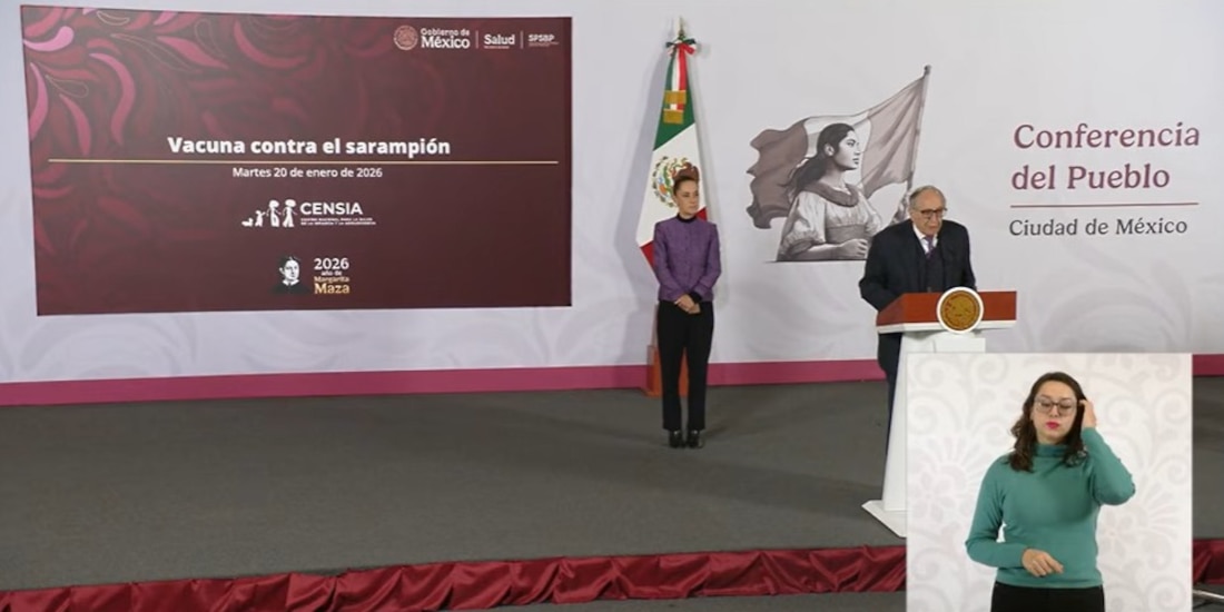El Secretario de Salud federal en la Mañanera de Sheinbaum.