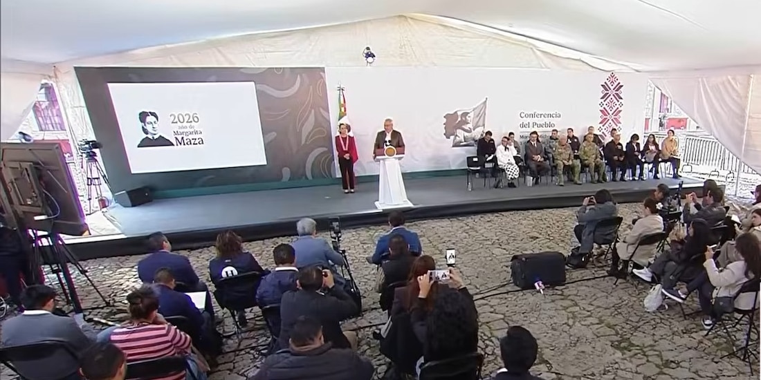 Conferencia desde Morelia, Michoacán.
