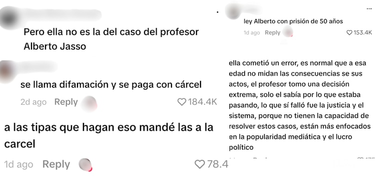 Comentarios del video de la estudiante que confiesa denuncia falsa contra su profesor de secundaria
