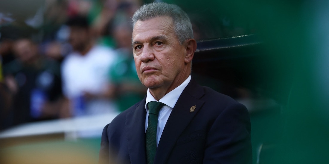 Javier Aguirre, en un partido de la Copa del Mundo 2026, con la Selección Mexicana