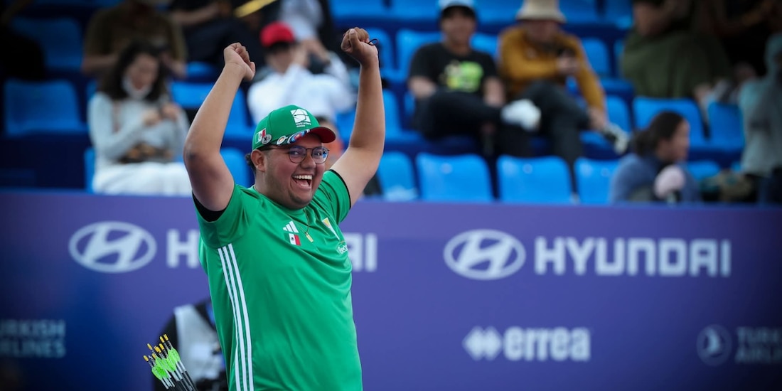 Sebastián García ganó el primer oro para México en la Copa del Mundo de tiro con arco en Shanghái, China.