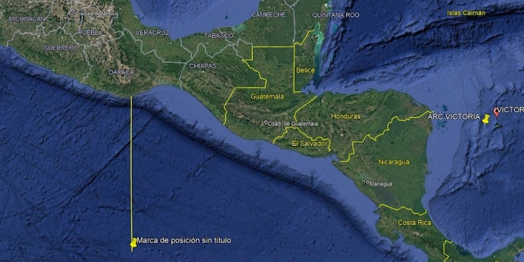 Las coordenadas del ataque, ubicadas a 384.33 millas náuticas de la costa de Oaxaca, fueron difundidas por el presidente colombiano Gustavo Petro.