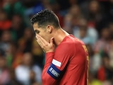 Cristiano Ronaldo lamenta una falla durante el partido entre Portugal y España, en la UEFA Nations League, el pasado 27 de septiembre.