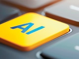 Un botón de IA, al parecer, en un teclado, en imagen de archivo.