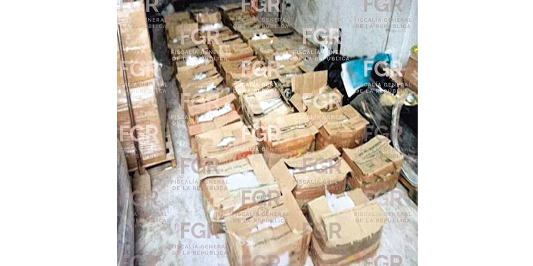 Aspecto de la droga decomisada por el Gabinete de Seguridad en Sinaloa.