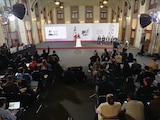 Claudia Sheinbaum, Presidenta de México, este lunes en conferencia de prensa.