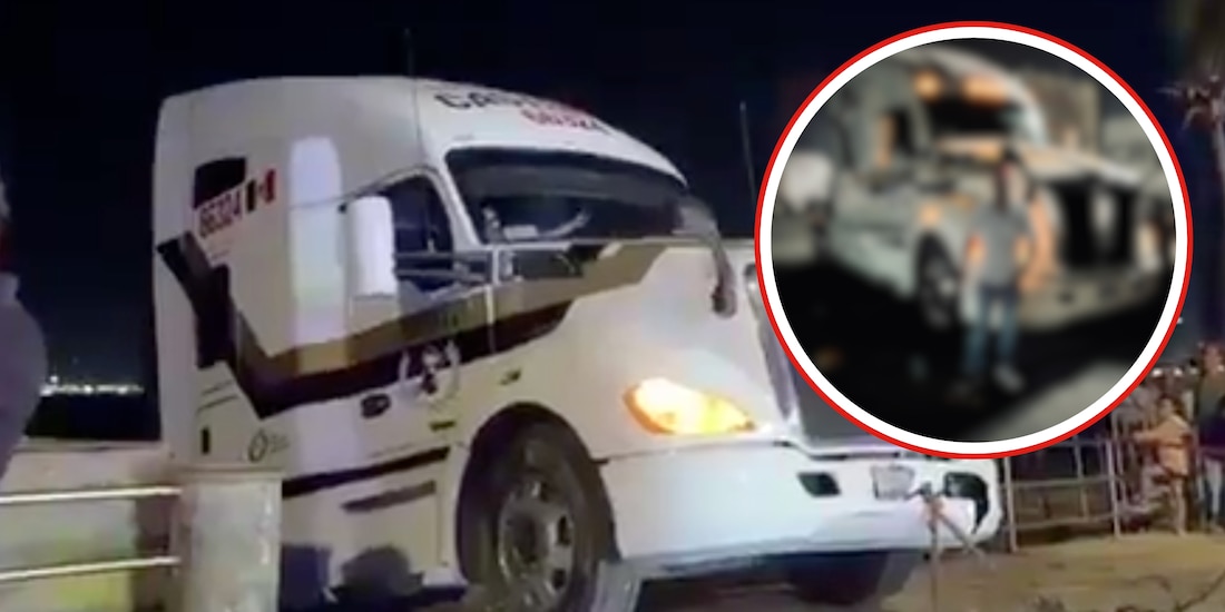 ¿Qué pasó con el trailero que se metió a la playa de Mazatlán?