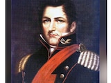 RETRATO del político Juan Manuel de Rosas, pintado por Arthur Onslow, cerca de 1830.
