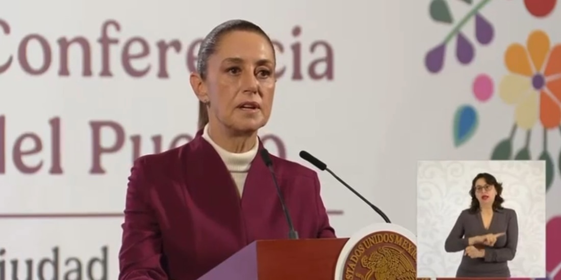 La presidenta Claudia Sheinbaum explica las reformas para fortalecer la seguridad pública.