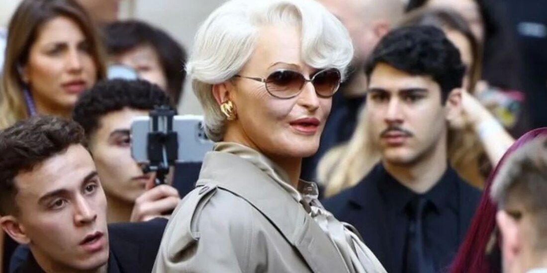 Miranda Priestly, de 'El diablo viste a la moda' va al desfile de Balenciaga ¿Real o IA? (VIDEO)