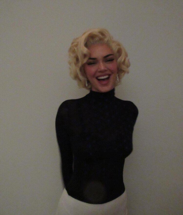 Kendall Jenner como Marilyn Monroe