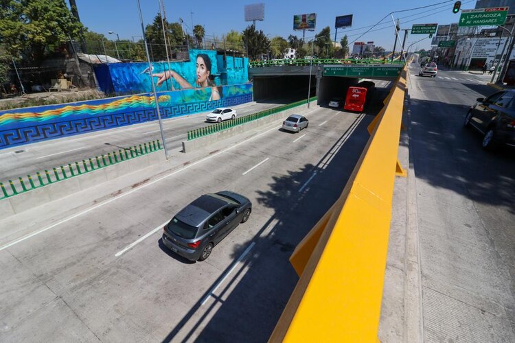 El proyecto incluyó murales para mejorar la imagen urbana