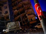Edificio colapsado en Kahramanmaras, Turquía, por los sismos del 6 de febrero.