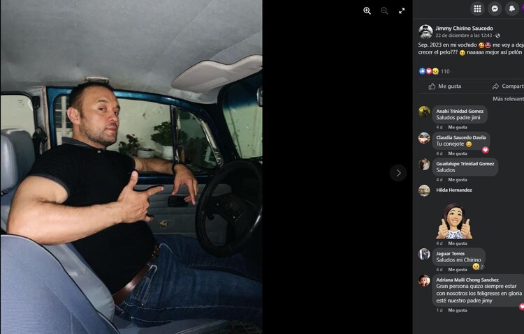 última publicación de sacerdote antes de morir en accidente en moto