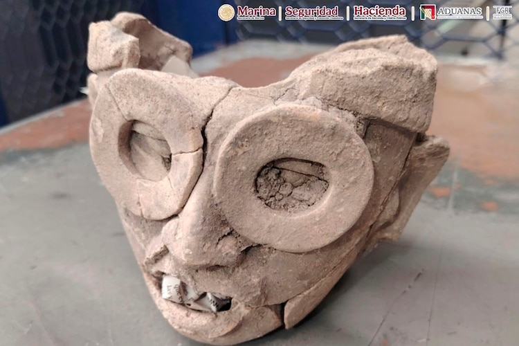 Una de las piezas arqueolígicas encontradas