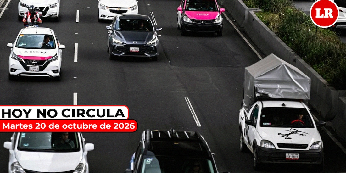 No olvides revisar en La Razón cómo aplica el Hoy No Circula este martes 20 de octubre de 2026.
