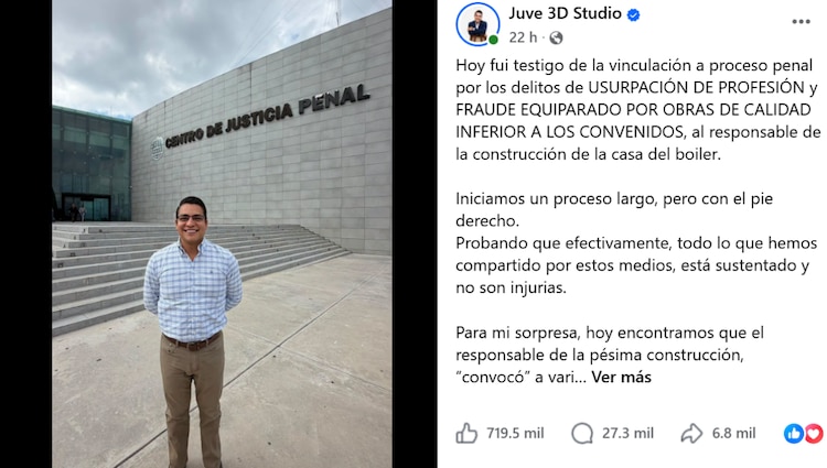 Publicación de ‘Arqui Juve’ comparte foto desde el exterior del Centro de Justicia Penal de Saltillo