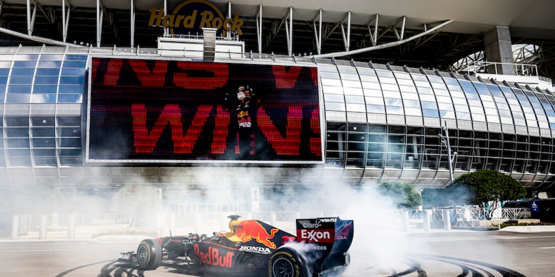 Un monoplaza de Redbull previo al Gran Premio.