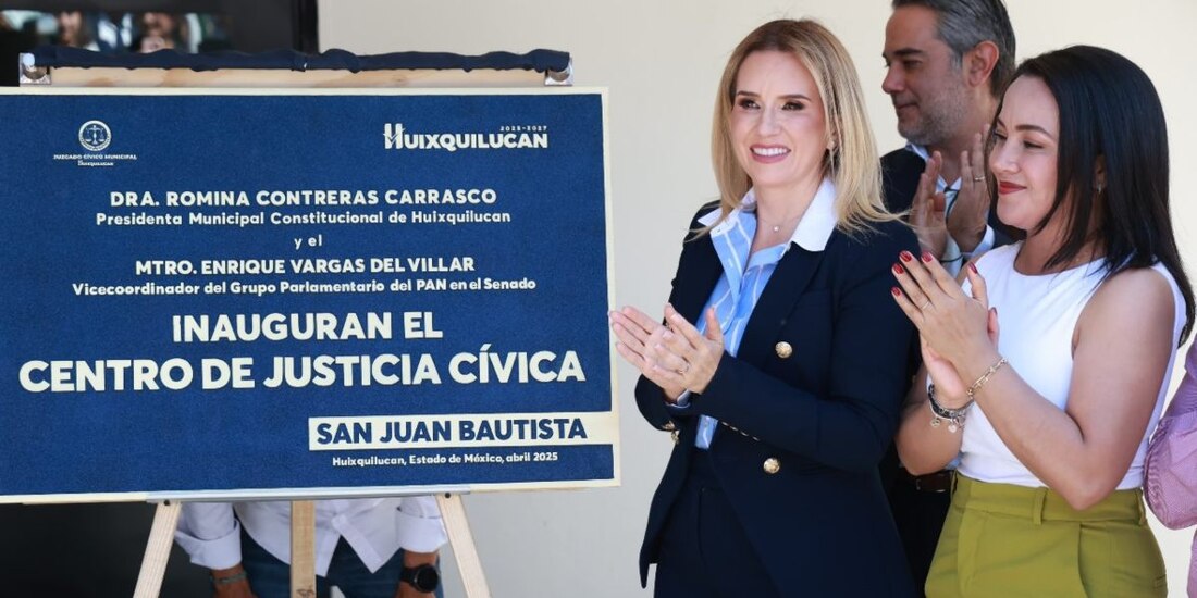 Huixquilucan inaugura nuevo Centro de Justicia Cívica en San Juan Bautista.