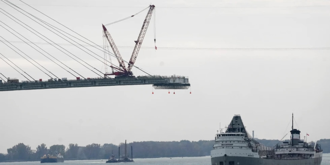 Trump amenaza a Canadá con bloquear la apertura del Puente Internacional Gordie Howe.