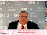 El gerente general del Banco de Pagos Internacionales, Agustín Carstens, durante la Conferencia Internacional de Banca, organizada por Santander.
