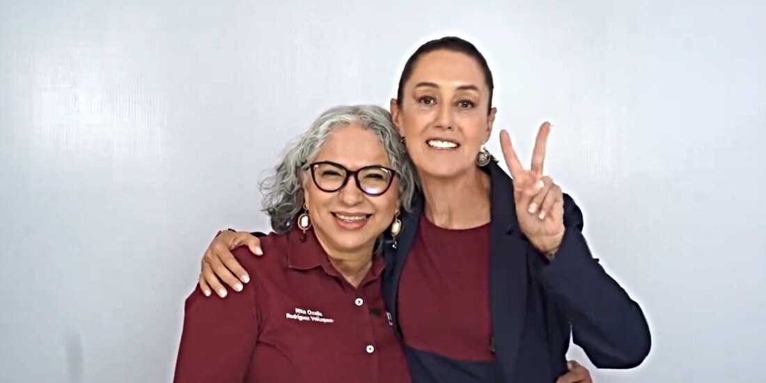 Sheinbaum y Rita Rodríguez.