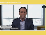 El CEO y fundador de Mercado Libre, Marcos Galperin, en videoconferencia