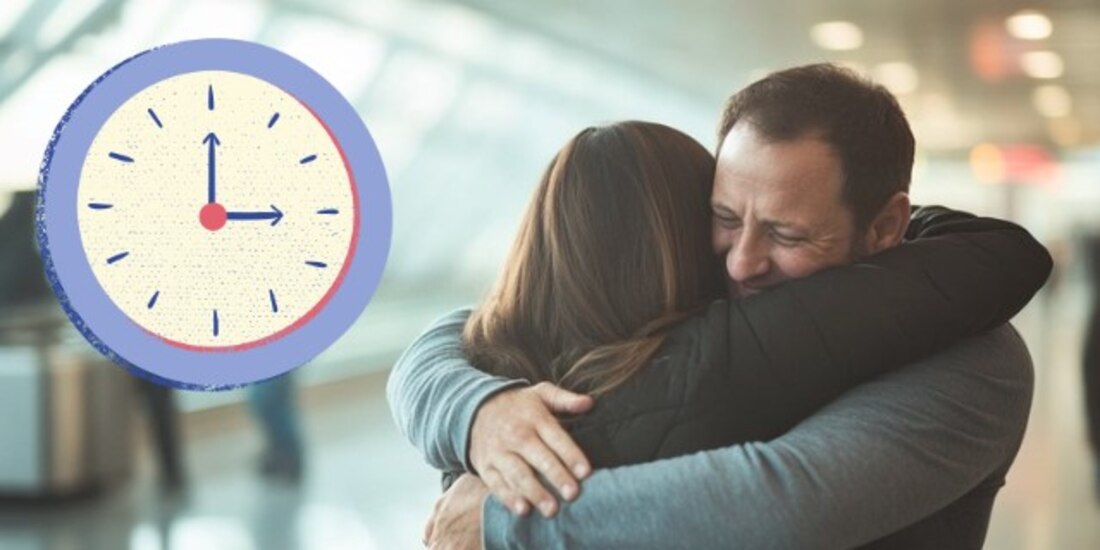 Los abrazos en el aeropuerto ya tendrán límite de tiempo.