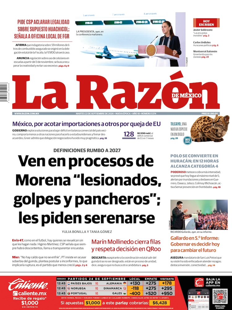 La Razón 22 Septiembre 2026