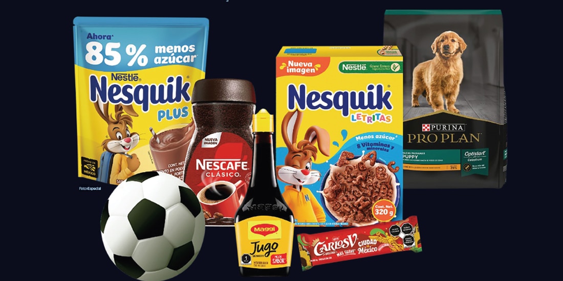 Entre las marcas más destacadas de Nestlé se encuentra Carlos V y Nescafé.